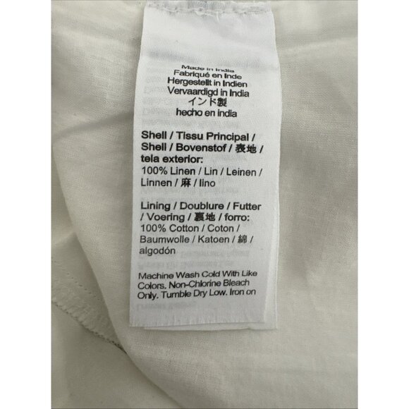 Madewell women’s medium sleeveless lined linen shift dress knee length weight ne - Picture 10 of 13